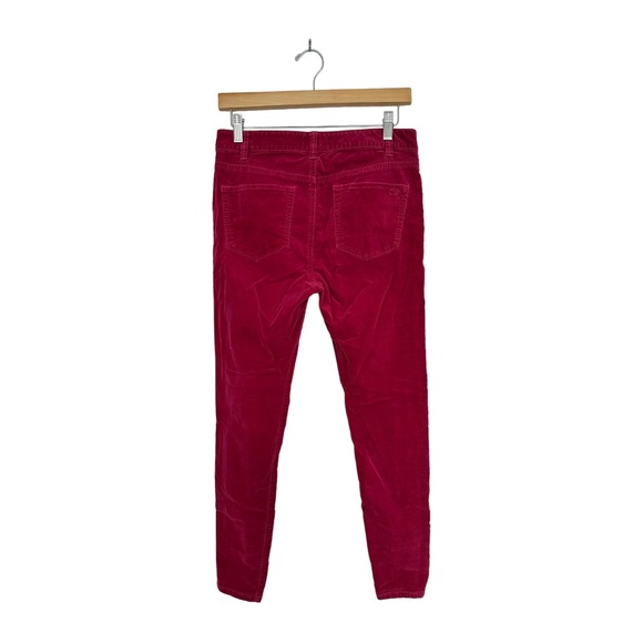 Vineyard Vines Velvet High Rise Pants Skinny Stretchy  Size 4 - Picture 3 of 11